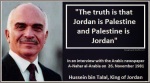 King Hussein admits that Jordan is Palestine